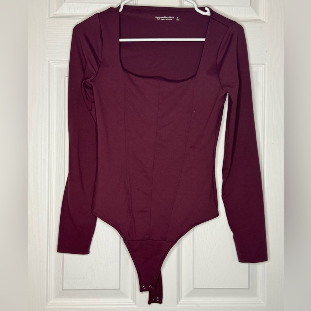 Abercrombie & Fitch Burgundy Bodysuit